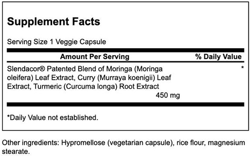 Swanson Slimming Thermogenic Complex Supplement Facts Image