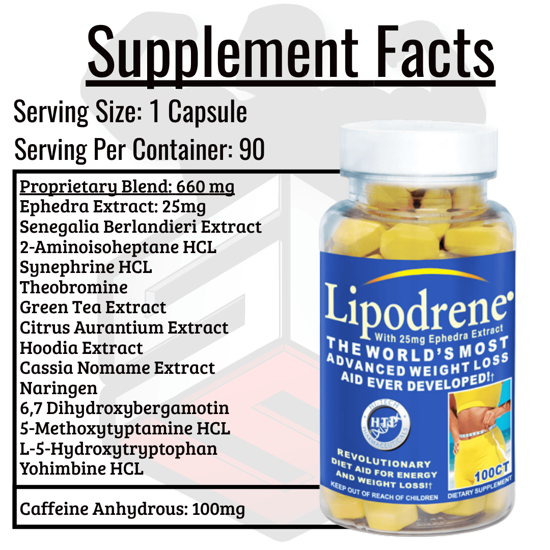 Lipodrene Supplement Facts