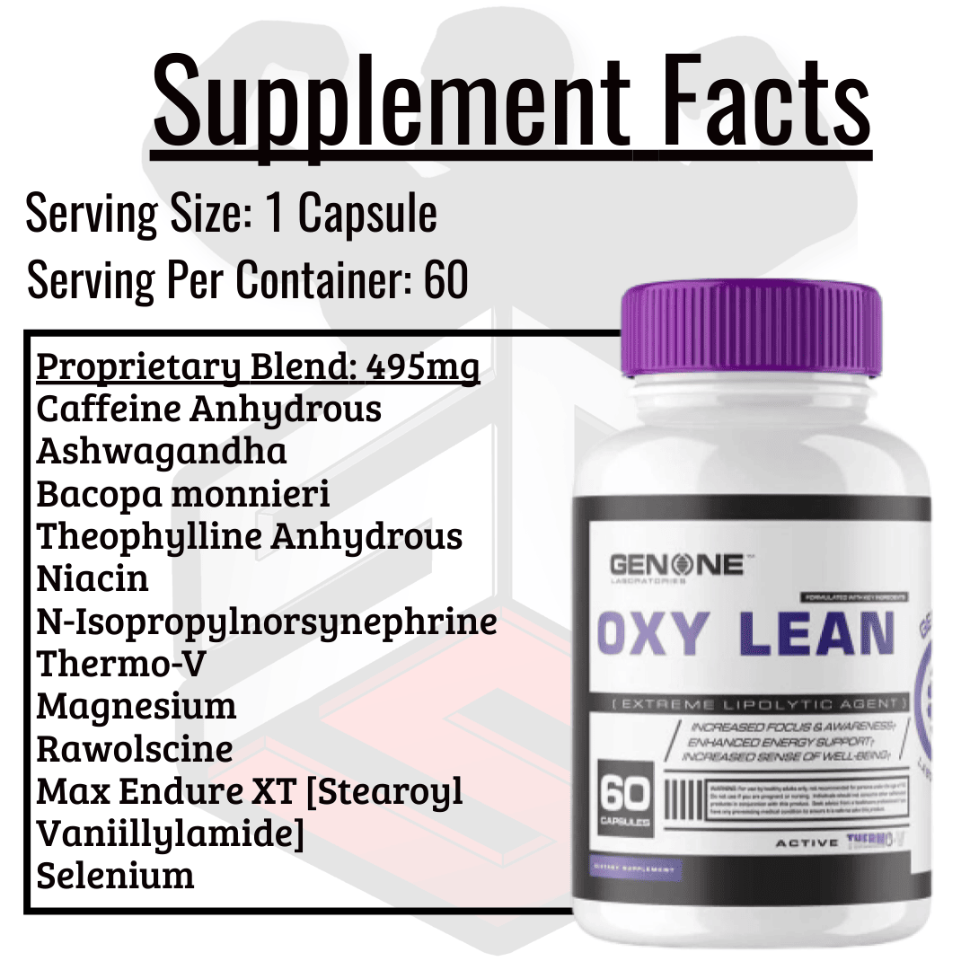 Oxy Lean Elite Supplement Facts