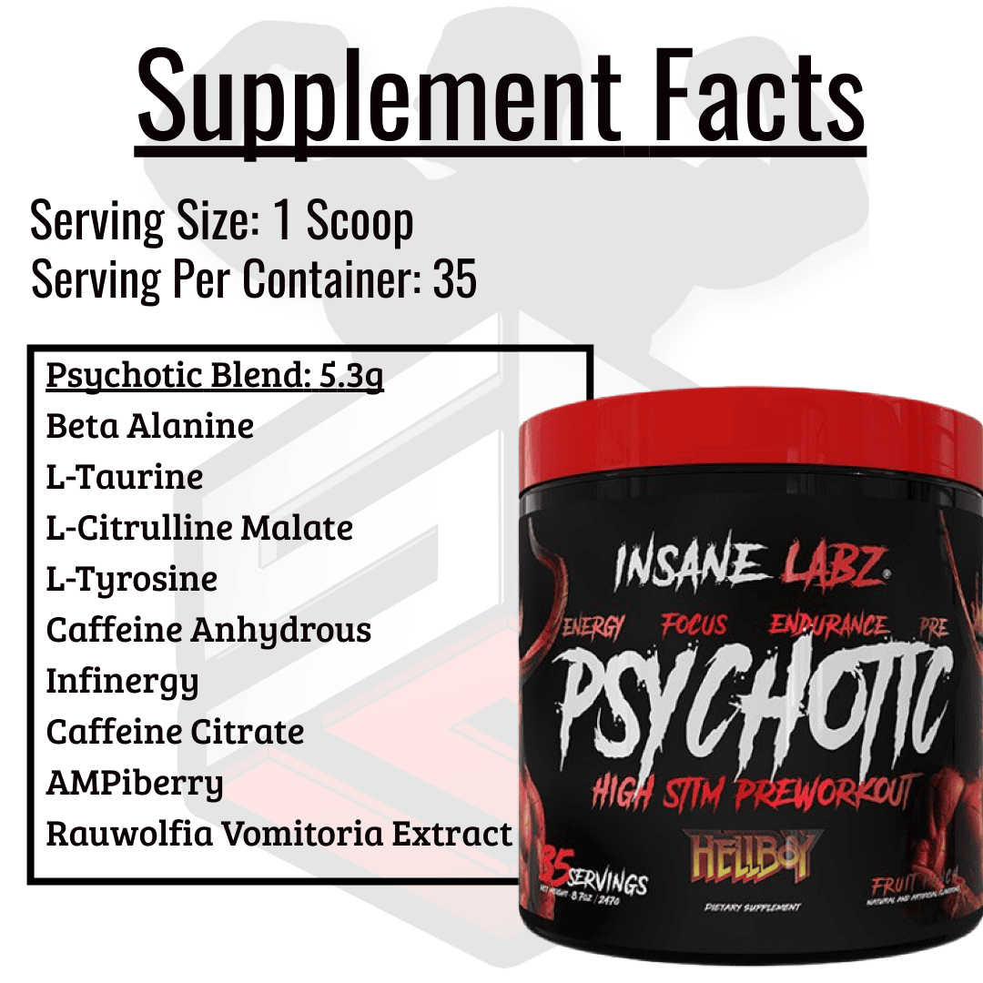 Psychotic HellBoy Supplement Facts