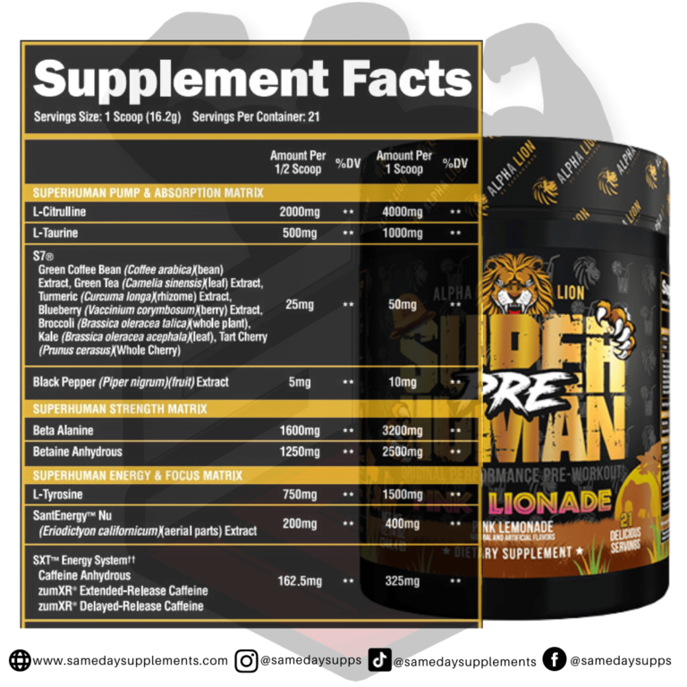 Alpha Lion SuperHuman Pre Workout Review & Comparisons 2023