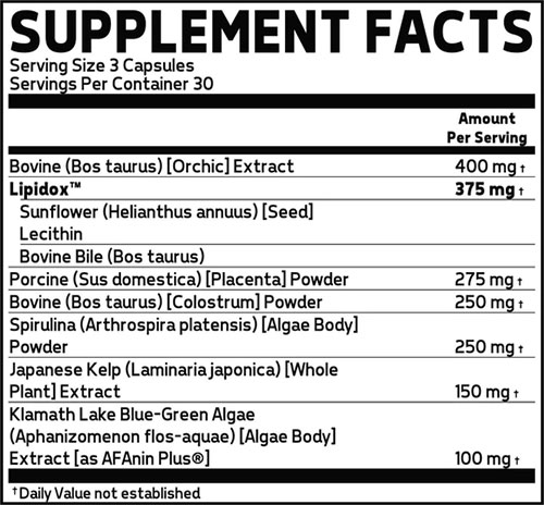 Glaxon Flight Supplement Facts Image