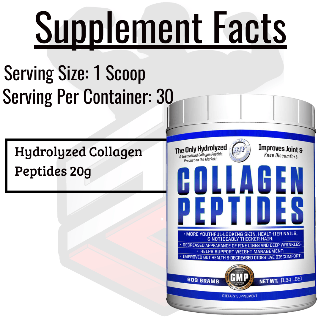 Hi Tech Pharmaceuticals Collagen Peptides Sup facts