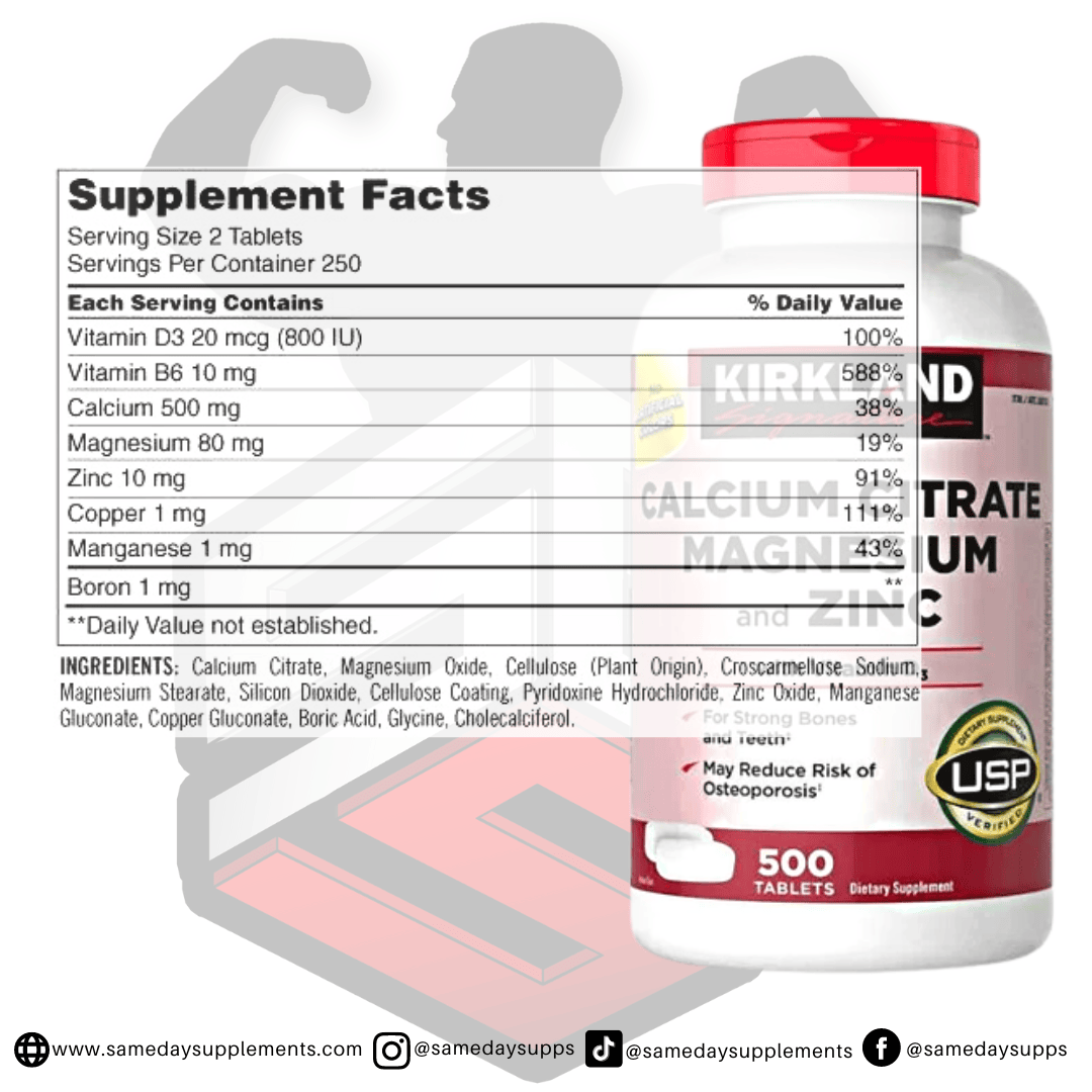 Kirkland Calcium Citrate Magnesium and Zinc