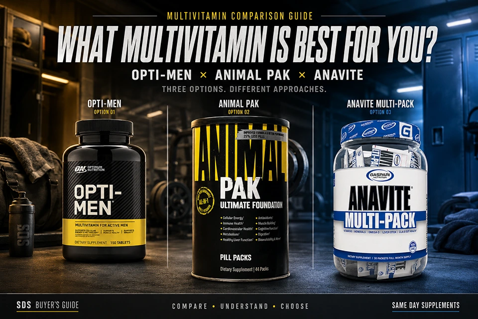 What Multivitamin is best for you? Opti-Men VS Animal Pak
