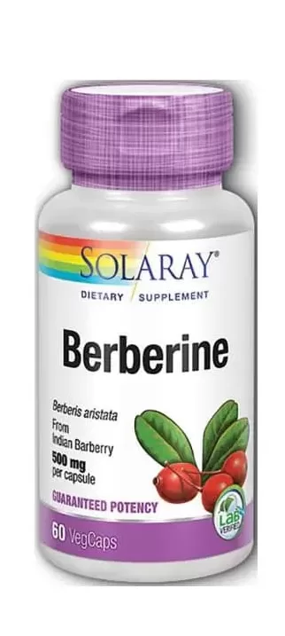 Solaray Berberine - 500 mg - 60 Veg Capsules