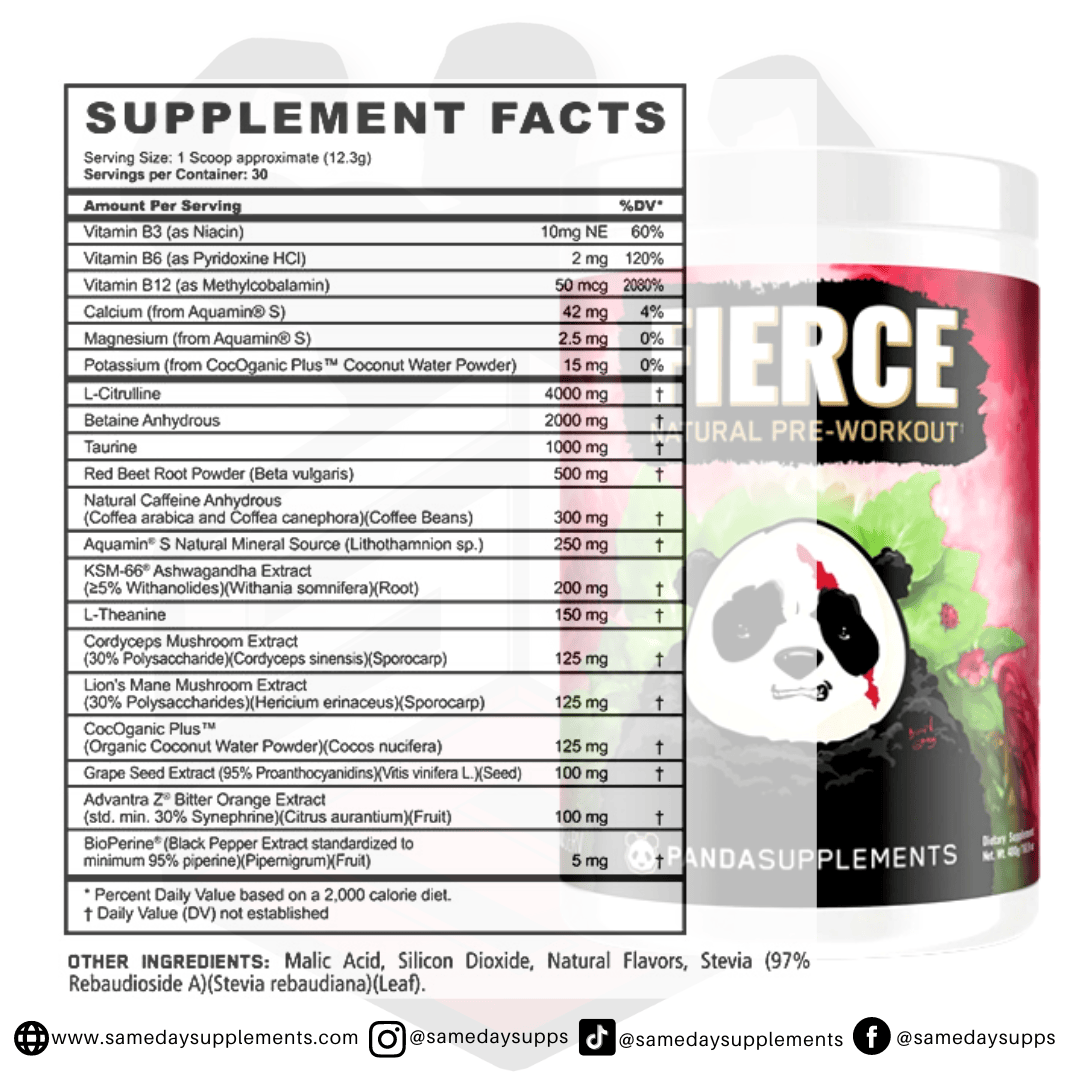 Fierce Pre Workout 