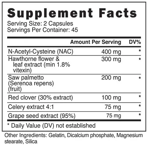 Blackstone Labs Gear Support Supplement Facts Image