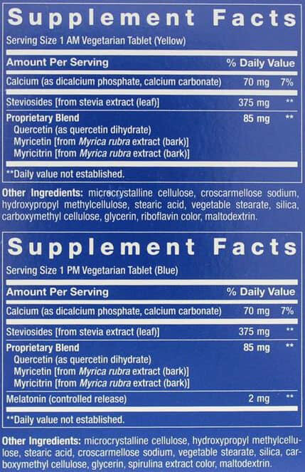 LE Triple Action Blood Pressure Supplement Facts