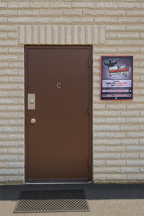 Entrance to SameDaySupplements Warehouse