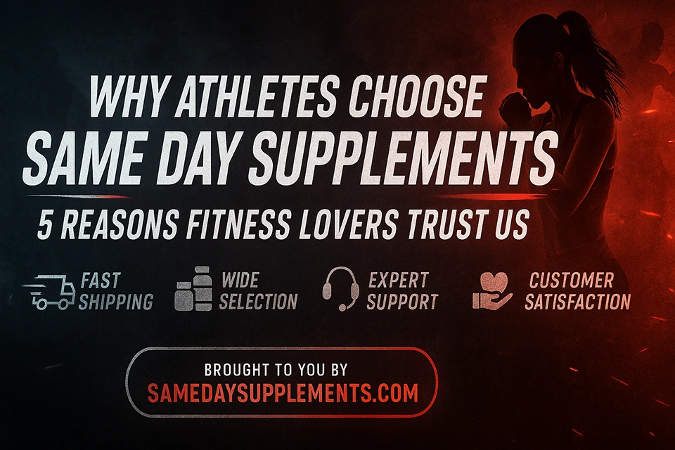 Top 5 Reasons Athletes And Fitness Lovers Shop at SameDaySupplements