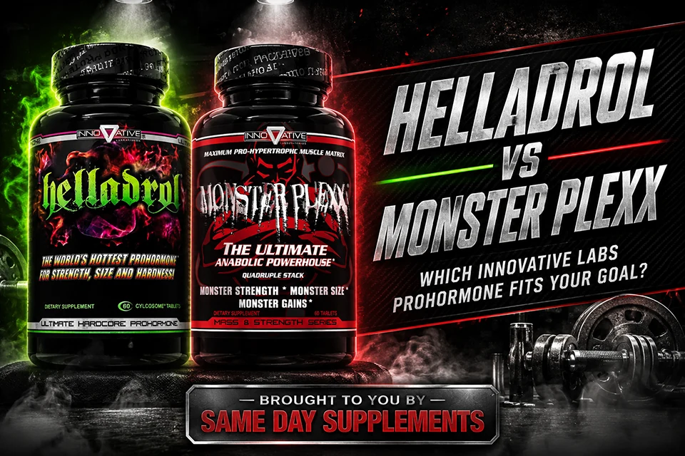 Helladrol vs Monster Plexx (2026): Which Innovative Labs Prohormone Fits Your Goal?