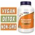 NOW Activated Charcoal - 200 Veg Capsules Bottle Image