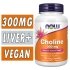 NOW Choline - 300 mg - 100 Veg Capsules Bottle Image