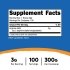 Nutricost Arginine AKG Powder Supplement Facts Image