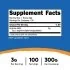 Nutricost Arginine AKG Powder Supplement Facts Image