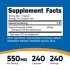 Nutricost Astragalus Supplement Facts