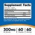 Nutricost CDP Choline Supplements Fact
