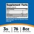 Nutricost Colostrum Powder Supplement Facts Image