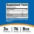 Nutricost Colostrum Powder Supplement Facts Image