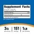 Nutricost Glycine Powder Supplement Facts
