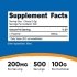 Nutricost L-Theanine Powder Supplement Facts