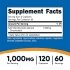 Nutricost NAD+ Supplement Facts