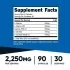 Nutricost Nitric Oxide Booster Supplement Facts