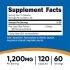 Nutricost Red Yeast Rice Supplement Facts