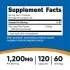 Nutricost Red Yeast Rice Supplement Facts