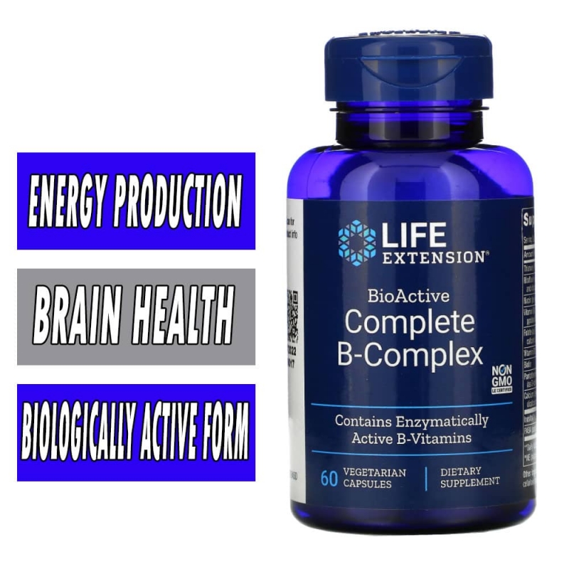 BioActive Complete B-Complex | Life Extension | Vitamins / Minerals