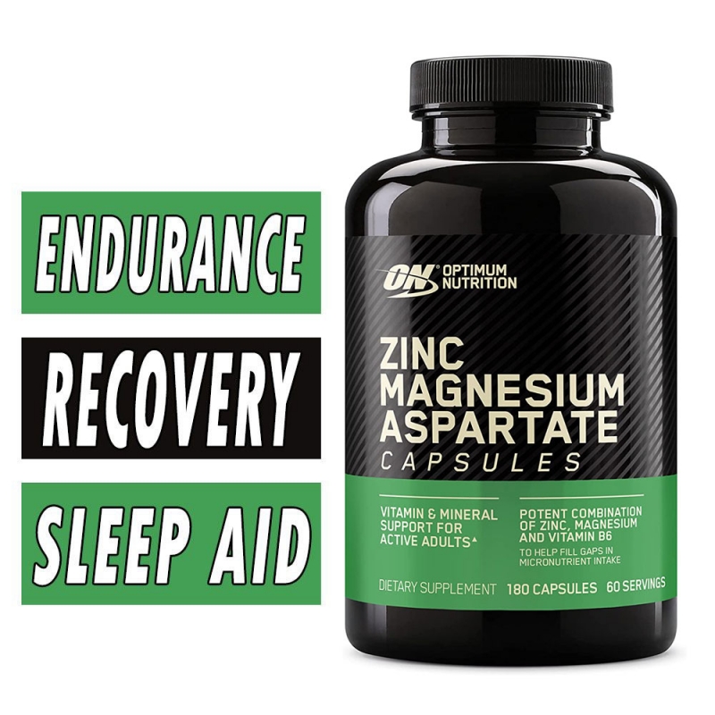 Zinc Magnesium Aspartate Night time recovery Optimum Nutrition