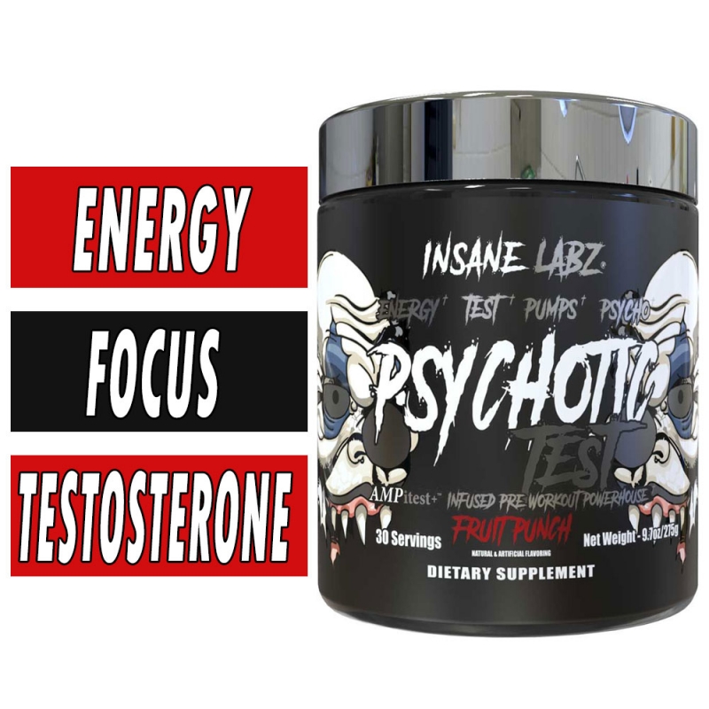 Psychotic Test Pre Workout Insane Labz Buy 2 For 30 EA Psychotic Test Pre Workout Insane Labz Buy 2 For 30 EA