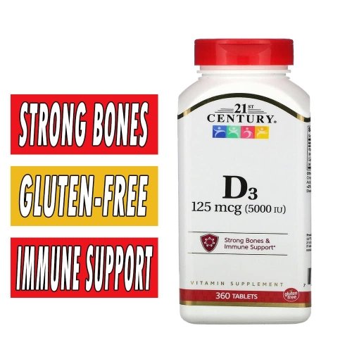 21st Century Vitamin D-5000 iu 360 Tabs