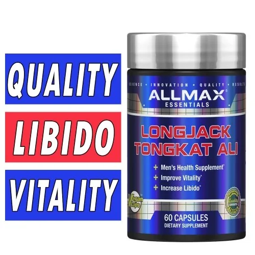 Allmax Longjack Tongkat Ali - 325 mg - 60 Capsules Bottle Image