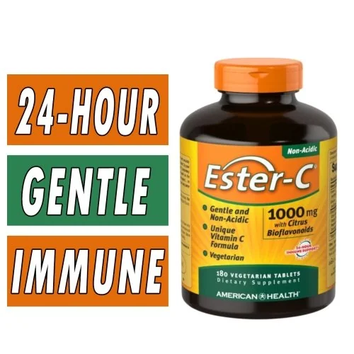 American Health Ester-C with Citrus Bioflavonoids - 1000 mg 180 Tablets