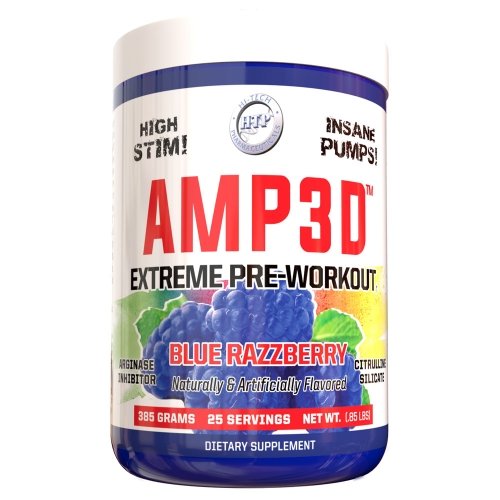 Amp3D - Blue Raspberry - 25 Servings Bottle Image