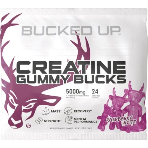 Bucked Up Creatine Gummies - Raspberry Blitz - 24 Servings Image