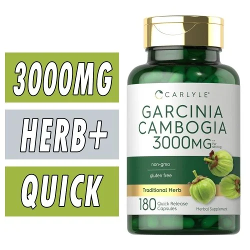 Carlyle Garcinia Cambogia - 3000 mg - 180 Quick Release Capsules