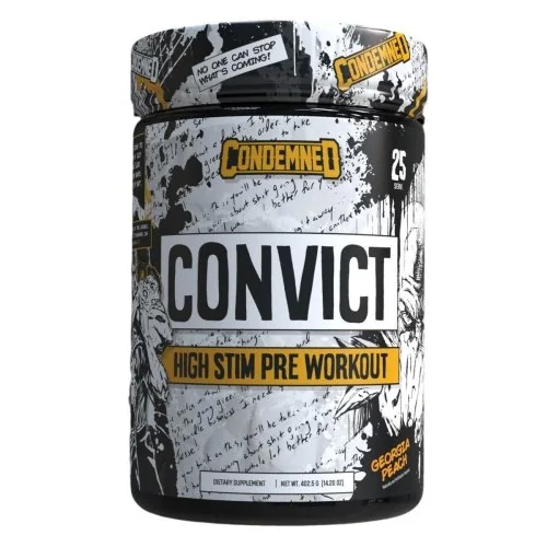Convict 2.0 Pre Workout - Georgia Peach - 25 Servings Bottle Image