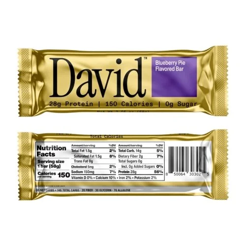 David Protein Bar Blueberry Pie 1/Bar