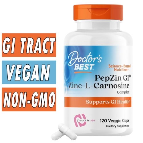 Doctor's Best Pepzin GI - 120 Veggie Caps Bottle Image