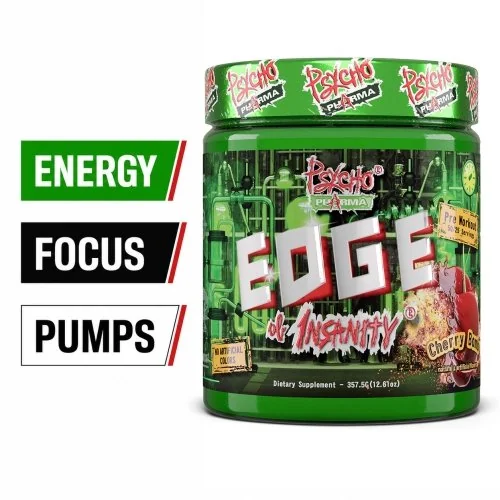Psycho Pharma Edge of Insanity, 25 Servings Bottle Image