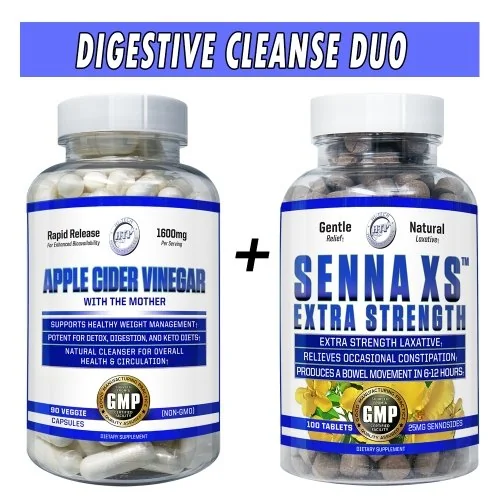 Digestive Cleanse Duo - Hi Tech Pharmaceuticals (Apple Cider Vinegar + Senna XS) Bottle Image