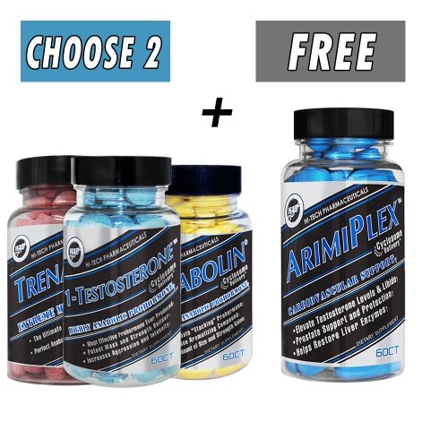 Hi-Tech Pharmaceuticals ProHormones + Free Arimiplex PCT Bundle Bottle Image