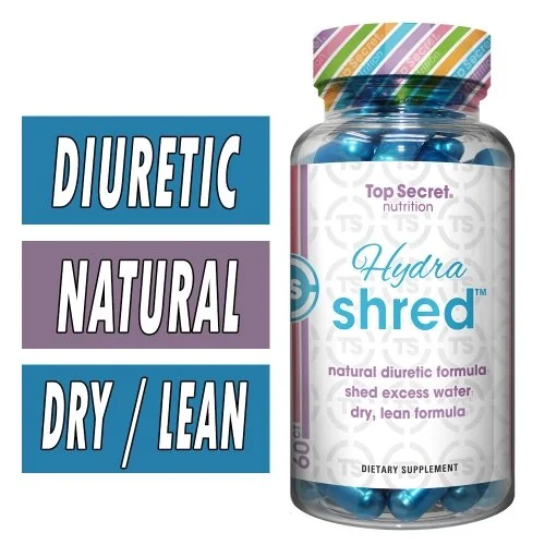 Hydra Shred - Top Secret Nutrition - 60 Capsules - Diuretic Bottle Image