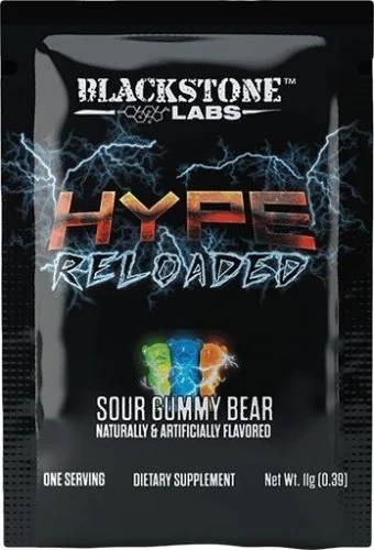 Hype Reloaded By Blackstone Labs, Sour Gummy Bear, Sample Packet