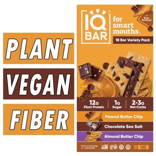IQ Bar - Plant Protein - Variety Pack - 18/Box