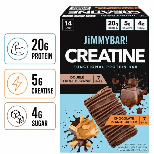 JiMMYBAR! Creatine Functional Protein Bar Box Image