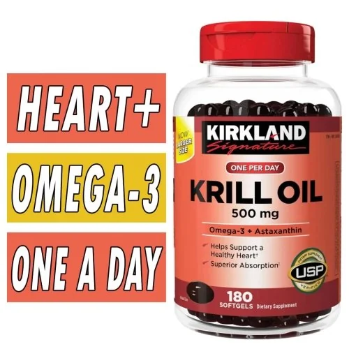 Kirkland Krill Oil - 500 mg - 160 Softgels